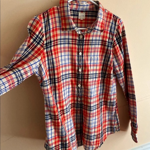 J.Crew perfect fit plaid shirt - Picture 4 of 5